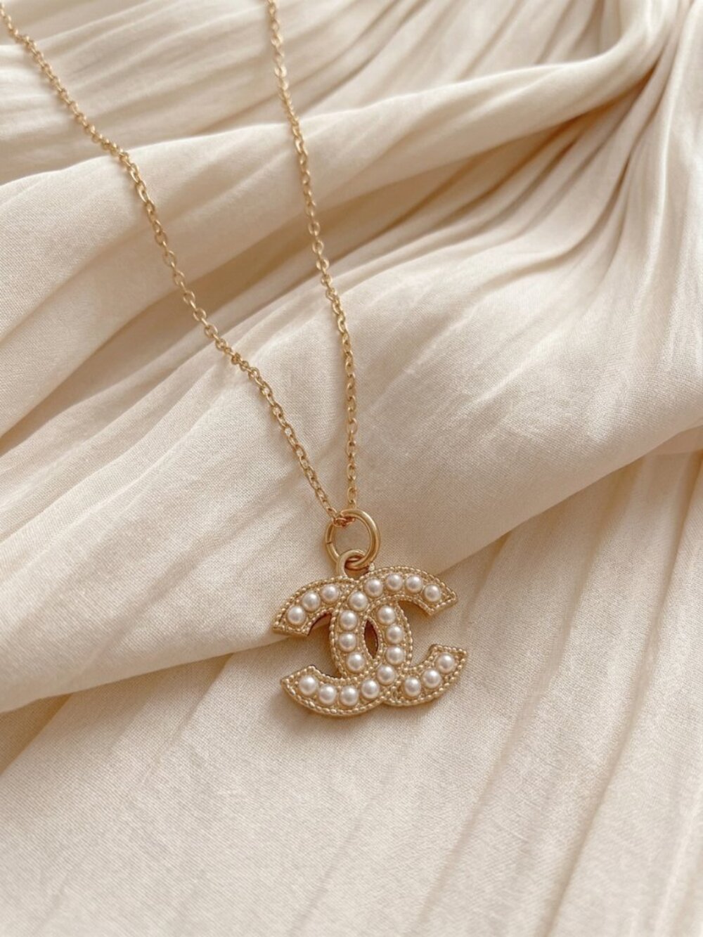 FREE Shipping✨Vintage CC Pearl Upcycled Necklace✨BOGO Sale